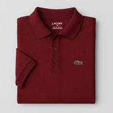 Maroon Basic Lacoste Polo T-Shirt!